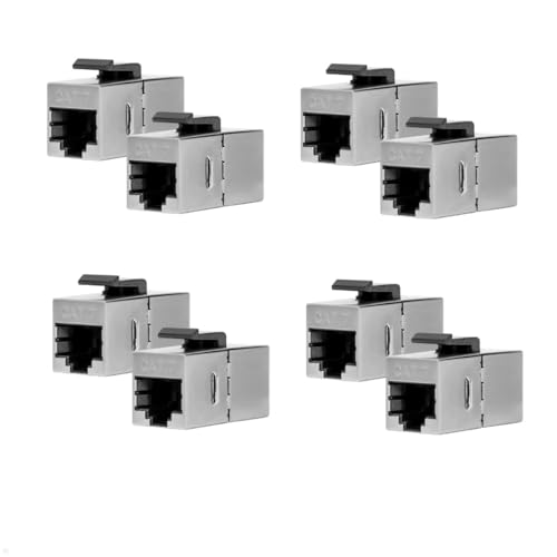 TecLines TKM015 Keystone Modul LAN CAT 7 RJ45 Buchse/Buchse (8) von TecLines