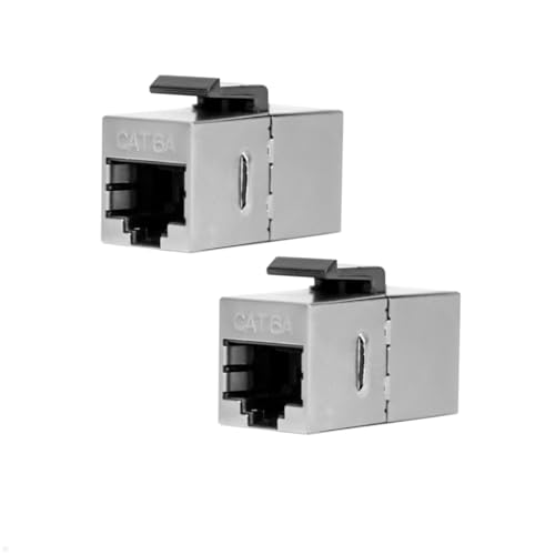 TecLines TKM016 Keystone Modul Cat6a 2x RJ45 Buchse (2) von TecLines