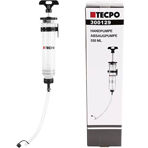 TECPO Motor Öl Wechsel Absaugpumpe Umfüll Pumpe Handpumpe Getriebeöl Absaugen 550 ml von TECPO