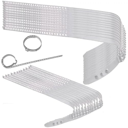 TECPO Achsmanschetten-Schellen-Set 24-tlg, für Thermoplast- & Gummi-Achsmanschetten, 12 große (60-124 mm), 12 kleine (28-65 mm) Schellen, korrosionsgeschützt, für alle gängigen Fahrzeugtypen geeignet von TECPO