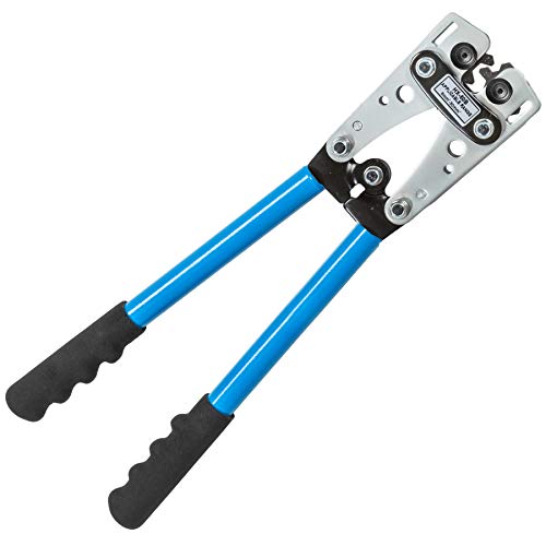 TecTake Crimpzange Kabelschuhzange Crimpwerkzeug Aderendhülsen Zange 0,5-6mm² 6-50mm² - diverse Modelle - (6-50mm | Nr. 401635) von tectake