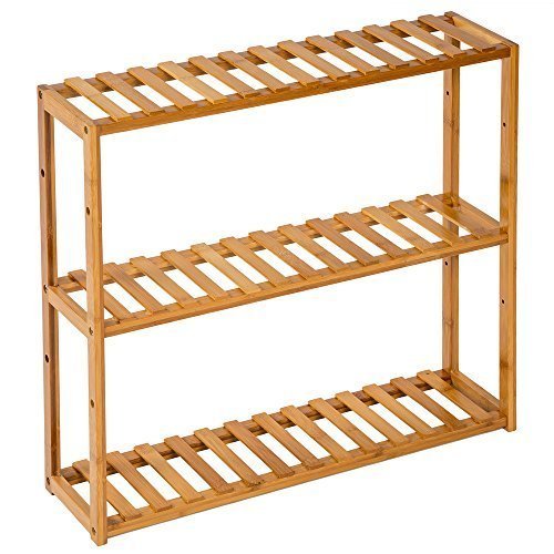tectake Standregal Haushaltsregal Badregal Holz - Diverse Modelle - (3 Böden | 60x15x54.5cm | Nr. 401648) von tectake