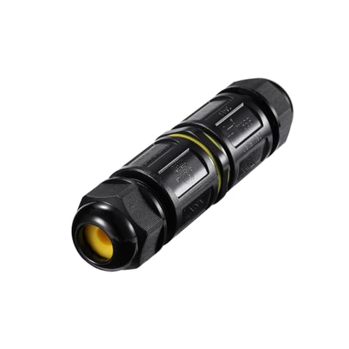 Kabelverbinder Kabelmuffe I-Form Kabelbox Verteilerdose Abzweigdose IP68 Wasserdicht Indoor & Outdoor 2-5 Pin Leitung Zum Klicken (3 Pin Leitung) von Tecbee