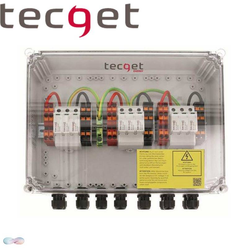 TECGET 1100V DC-Überspannungsschutz Typ 2 für 6 String mit 3 MPP"" von Tecget
