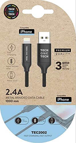 USB-Kabel 2.4 tech one tech braided Nylon Typ USB Apple Micro USB Länge 1 m schwarz USB-Kabel 2.4 tech one tech braided Nylon Typ USB Apple Micro USB Länge 1 m schwarz von Tech on tech