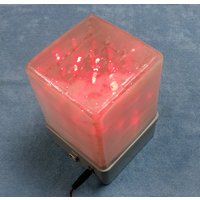 4x4x4 - Rote Led-Cube-Box 3D-Display- Light Show Effect Usb & 9V Batterieeingang, Handgefertigte Tragbare Lampe Mit 3D-Gedruckter Abdeckung von TechArtDesigns