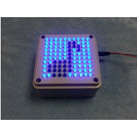 Attraktiv Blaue Led Marix Box Display, Lichtshow-Effekt 10x10, Usb & 9V Batterieeingang, Handgefertigte Tragbare Partylampe, Programmierte Muster von TechArtDesigns