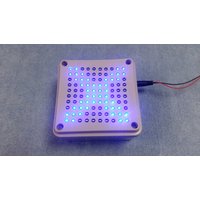 Remarkable Blue 100 Led Matrix Display, Party-Cube-Box-Lichtshow-Effektiv, T Usb & 9V-Input, Handgefertigte Tragbare Lampe Mit Verschiedenen Lustigen von TechArtDesigns