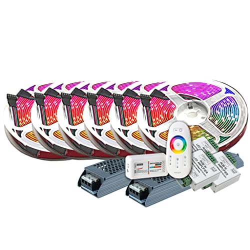 TechCore 30M PREMIUM 24V 4in1 RGBWW RGBW LED Streifen Band Strip 5050 SMD RGB mit warm weiss Lichtleiste 1800LEDs 60LED's/M+ Steuerung touch +2x 24v 12.5A 300W Netzteil ULTRA SLIM TRAFO TechCore 30M PREMIUM 24V 4in1 RGBWW RGBW LED Streifen Band Strip 5050 SMD RGB mit warm weiss Lichtleiste 1800LEDs 60LED's/M+ Steuerung touch +2x 24v 12.5A 300W Netzteil ULTRA SLIM TRAFO von TechCore