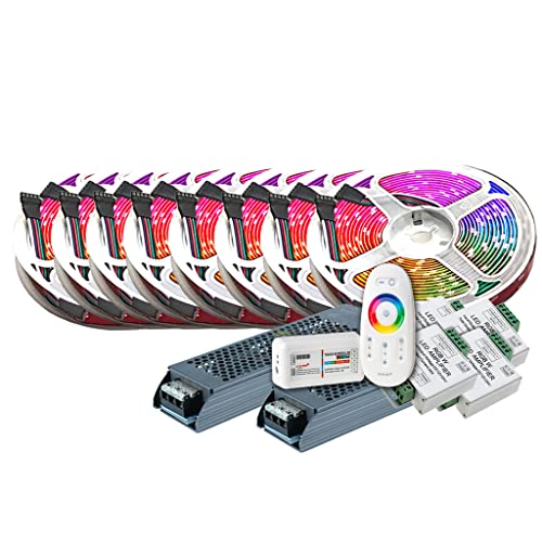 TechCore 40M PREMIUM 24V 4in1 RGBWW RGBW LED Streifen Band Strip 5050 SMD RGB mit warm weiss Lichtleiste 2400LEDs 60LED's/M+ Steuerung touch +2x 12.5A 300W Netzteil ULTRA SLIM TRAFO TechCore 40M PREMIUM 24V 4in1 RGBWW RGBW LED Streifen Band Strip 5050 SMD RGB mit warm weiss Lichtleiste 2400LEDs 60LED's/M+ Steuerung touch +2x 12.5A 300W Netzteil ULTRA SLIM TRAFO von TechCore