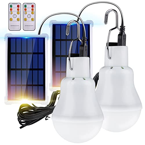TechKen 2 Stk Solar Glühbirne Außen mit Lichtsensor und Fernbedienung,Solarlampen Hängend Solarlichter Solarbirnen Solar Birne Leuchte Solar Camping LED Lampe Solar Licht Beleuchtung Solar Leuchten TechKen 2 Stk Solar Glühbirne Außen mit Lichtsensor und Fernbedienung,Solarlampen Hängend Solarlichter Solarbirnen Solar Birne Leuchte Solar Camping LED Lampe Solar Licht Beleuchtung Solar Leuchten von TechKen