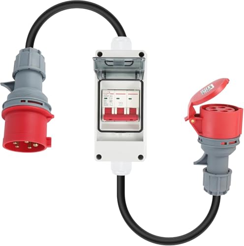 CEE Adapter, 32A auf 16A Adapter mit Leitungsschutzschalter CEE Adapter, 32A auf 16A Adapter mit Leitungsschutzschalter von TechVizrs