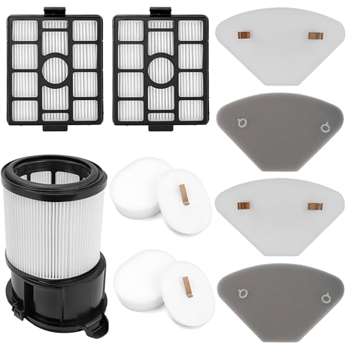 Filter Kompatibel mit Shark IP3251/ IP3251C/ IP3252/ IP1251 Staubsaugerzubehör, 11 Stück Filter-Set Waschbare und Wiederverwendbare Staubsauger-Ersatzfilter von TechVizrs