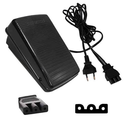 Nähmaschine Fußsteuerung Pedal Speed Controller Pedal Fußpedal für Nähmaschine 220V Elektronische Fußsteuerung Universal Home Nähmaschine Fußschalter Pedal Variable Speed Controller mit Netzkabel von Techfection