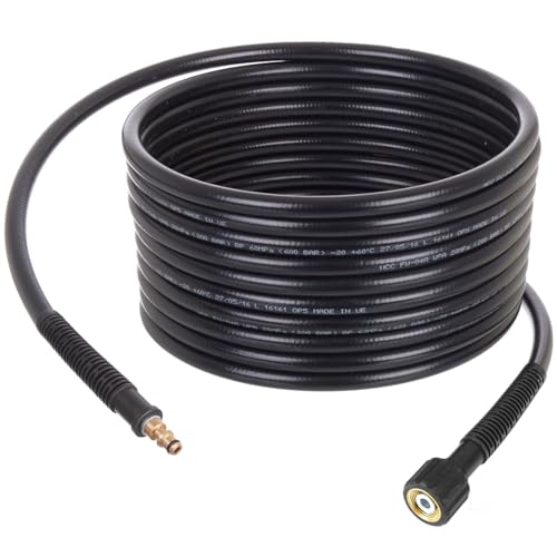 TECHKAR 200bar Hochdruckschlauch 10m lang kompatibel mit Lavor STM Wave Skipper M22 Hochdruckreiniger (Innenstift 15mm) von Techkar