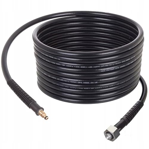 TECHKAR kompatibel mit Stihl RE Husqvarna Nilfisk - 200bar Hochdruckschlauch -15m lang Hochdruckreiniger 1/2 Gewinde von Techkar