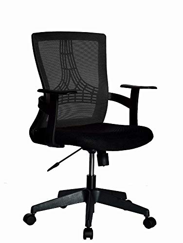 Black Office Chair Medium Back von Techly