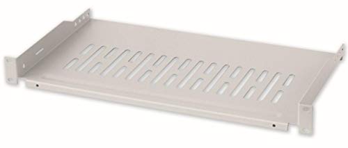'Intellinet I-tray-250 Rack Shelf Rack Accessory – Rack Zubehör (Rack Shelf, Grey, Metal, 10 kg, 48.3 cm (19), 1U) von Techly