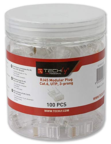 Techly Modular Plugs Cat.6 Utp 100/Jar von Techly