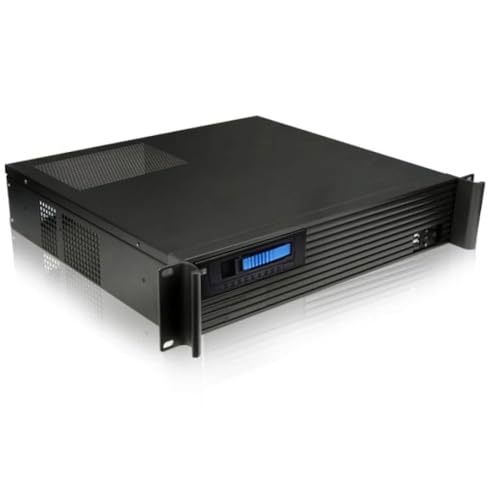 TECHLY 101980 Industriegehäuse Rack 19"/Desktop 2U Ultrakompakt Schwarz von Techly