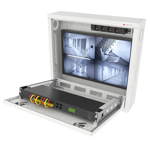 TECHLY Professional 365139 Sicherheitsbox für DVR- & Videoüberwachungssysteme, Überwachungstechnik, Weiß RAL9010 von Techly
