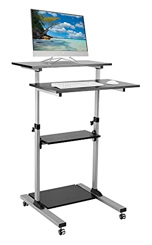 Techly 102833 - Universal Presentation Notebook Trolley with Four Shelves, Adjustable von Techly