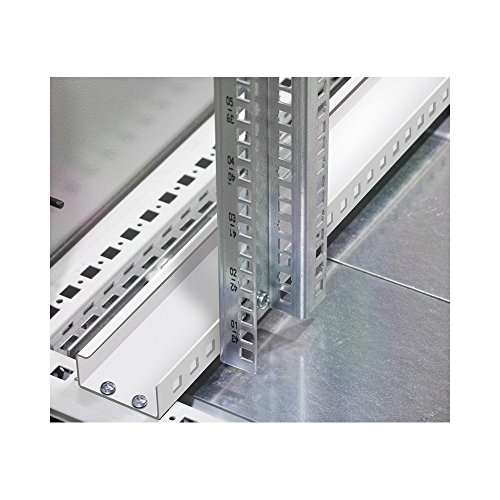 Techly I-Case rail-25ip Rack Mounting Bracket Rack Accessory – Rack Zubehör (Rack Mounting Bracket, Silver, 25U, 19, Case i-ip-2560gc, I-ip-2560gv, I-ip-2580gc, I-ip-2580gv Case) von Techly