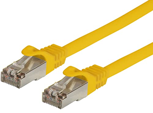 TECHLY Professional 027248 Netzwerkkabel Patch CCA geschirmt Cat. 6 Gelb F/UTP 3 m Bulk Gelb von Techly