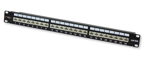Techly Professional 022908 Patchpanel STP 24 RJ45 Cat. 6A Techly Schwarz Techly Professional 022908 Patchpanel STP 24 RJ45 Cat. 6A Techly Schwarz von Techly