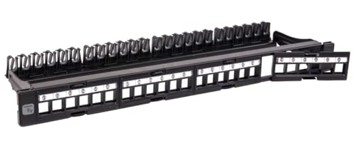 Techly Professional 368567 Modulares Patchpanel 24 UTP mit abnehmbaren Modulen 1 Einheit Schwarz Schwarz Techly Professional 368567 Modulares Patchpanel 24 UTP mit abnehmbaren Modulen 1 Einheit Schwarz Schwarz von Techly