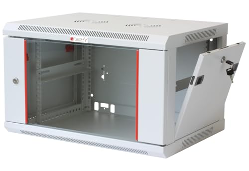 Techly Professional 620645 Schrank 19 Zoll Wandregal 12 Einheiten Prof. 450 mm grau von Techly
