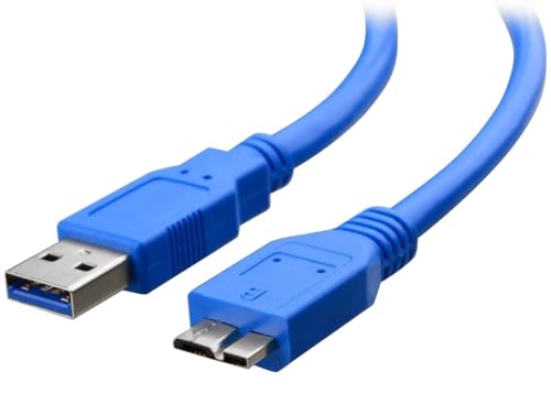 Techly USB 3.0 Cable A M/Mic B M 0,5M Blue von Techly