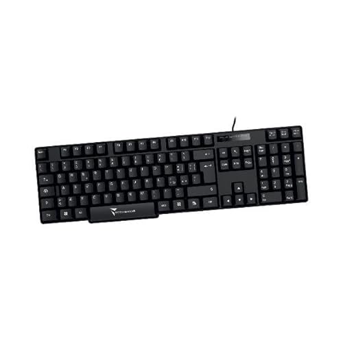 Techmade TM-KB828 USB 104 TASTI QWERTY schwarz Marke von Techmade