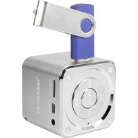 Technaxx Mini Lautsprecher MusicMan Mini AUX, SD, USB Silber von Technaxx