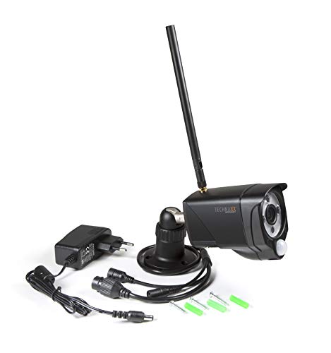 Technaxx WiFi IP Outdoor Camera TX-145 - Videokamera. FullHD 1920x1080, PIR-Sensor 120, Horizontal 90° & Vertical 55°, WiFi 2.4GHz, 3 IR LED (850nm), IP 66, MicroSD, Einbruch, Sicherheit, Alarm, Push von technaxx