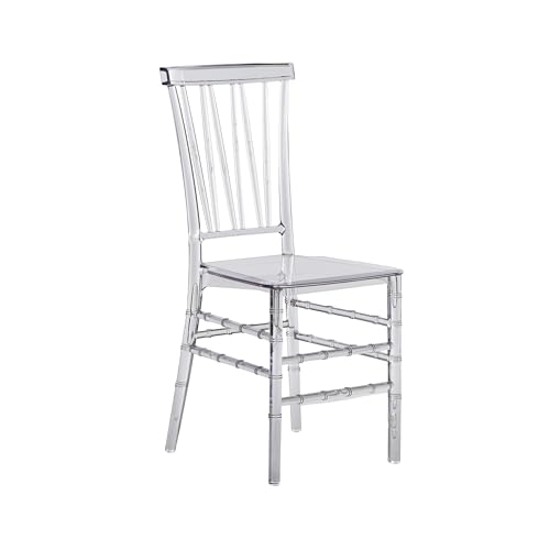 Techni Home Stuhl im Chiavari-Stil, stapelbare Acryl-Stühle, Elegantes Design, perfekt für Hochzeiten, Partys, Veranstaltungen oder zusätzliche Esszimmerstühle, modern und vielseitig für den Innen von Techni Home
