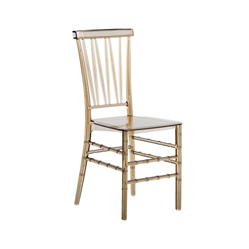 Techni Home Stuhl im Chiavari-Stil, stapelbare Acryl-Stühle, Elegantes Design, perfekt für Hochzeiten, Partys, Veranstaltungen oder zusätzliche Esszimmerstühle, modern und vielseitig für den Innen von Techni Home