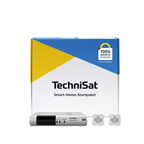 TechniSat Smart-Home Startpaket Rollladen M1 - Set mit Zentraleinheit 2 und 2-mal Rollladen-Unterputzeinsatz (Z-Wave Funktechnologie, smarte Steuerung per App, kompatibel mit Merten Schalterprogramm) von TechniSat