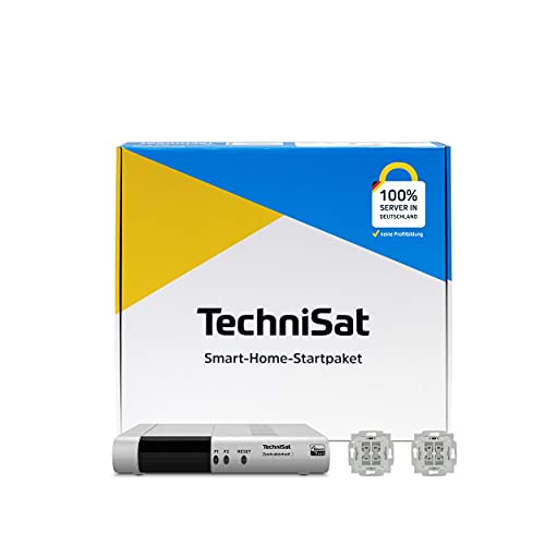 TechniSat Smart-Home Startpaket Rollladen BJ1 - Set mit Zentraleinheit 2 und 2-mal Unterputz Rollladeneinsatz (Z-Wave Funktechnologie, smarte Steuerung per App, für Busch-Jaeger Schalterprogramm) von TechniSat