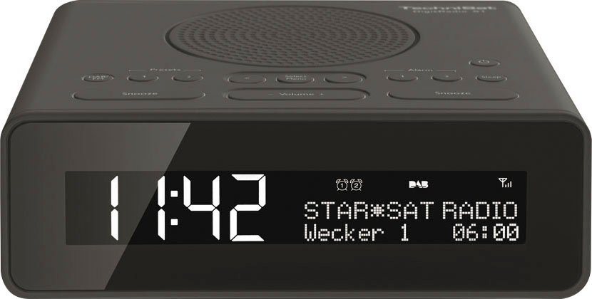 TechniSat Radiowecker DIGITRADIO 51 - Uhrenradio mit DAB+, Snooze-Funktion, dimmbares Display, Sleeptimer von TechniSat