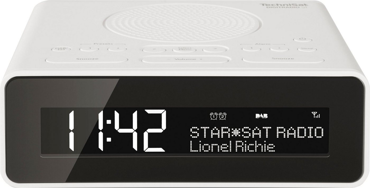 TechniSat Radiowecker DIGITRADIO 51 - Uhrenradio mit DAB+, Snooze-Funktion, dimmbares Display, Sleeptimer von TechniSat