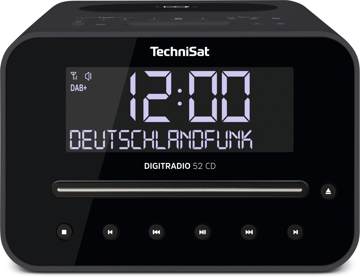 TechniSat Radiowecker DIGITRADIO 52 CD DAB+/UKW, CD-Player, Bluetooth, Wireless Charging von TechniSat