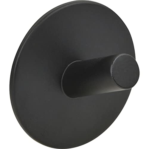 Technik Team Kleiderhaken selbstklebend Dares ø 52mm - Klebehaken extra stark - Wandhaken, Stahl schwarz pulverbeschichtet von Technik Team