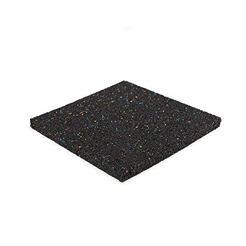 Terrassenpads 200x200x5mm (Set 80 Stück) - Stärke GummiPads - Unterleger aus Gummigranulat - Bautenschutzmatte aus Gummi - Unterlagepads von Technikplaza