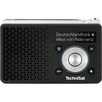 TechniSat DIGITRADIO 1 A Akku-Radio DAB+, FM DAB+, UKW wiederaufladbar Schwarz, Silber von Technisat