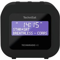 TechniSat TECHNIRADIO 40 Taschenradio DAB+, UKW Weckfunktion, Inkl. Lautsprecherbox Schwarz von Technisat