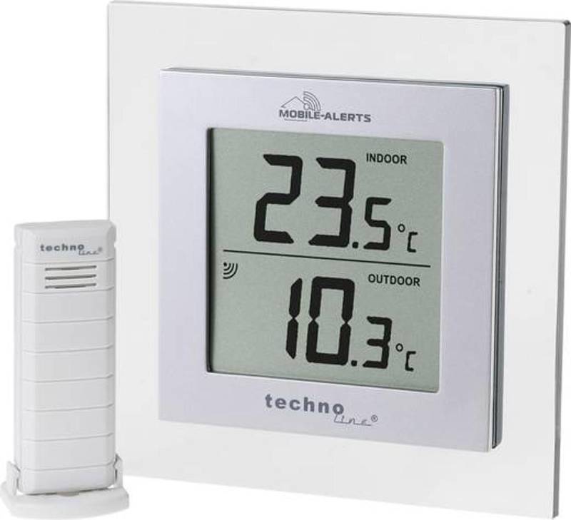 Techno Line Ma 10450 App Thermometer Mit Außensensor Tx51 It Digital Silber B-Ware von Techno Line