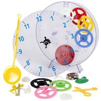 Techno Line Model kids clock Mechanisch Wanduhr Lernbausatz 20cm x 3.5cm Transparent von Techno Line