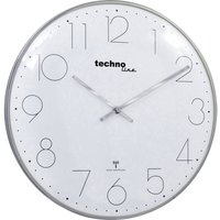 Techno Line WT 8235 chrom-optik Funk Wanduhr 350 mm x 25 mm Chrom von TECHNOLINE
