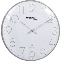 Techno Line WT 8235 chrom-optik Funk Wanduhr 350mm x 25mm Chrom von Techno Line